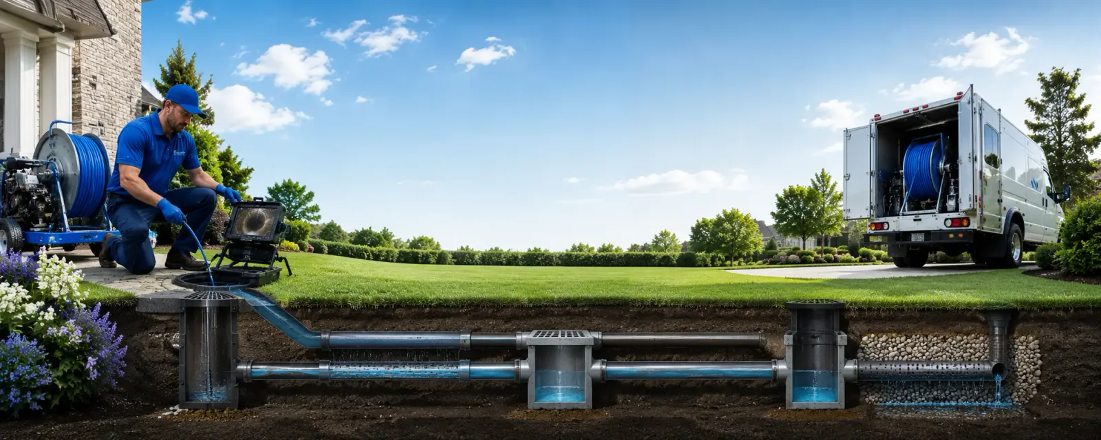 Outdoor drain cleaning information for Pitman, NJ
